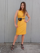 Charger l'image dans la galerie, Ensemble vintage Julie - Soie jaune tournesol. Taille S, 36, 38. Renato Nucci. Made in France