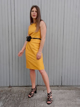 Charger l'image dans la galerie, Ensemble vintage Julie - Soie jaune tournesol. Taille S, 36, 38. Renato Nucci. Made in France