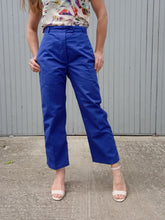 Charger l'image dans la galerie, Pantalon vintage Brooke - Bleu de travail. Taille L, 40, 42. Adolphe Lafont