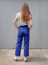 Charger l'image dans la galerie, Pantalon vintage Brooke - Bleu de travail. Taille L, 40, 42. Adolphe Lafont