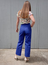Charger l'image dans la galerie, Pantalon vintage Brooke - Bleu de travail. Taille L, 40, 42. Adolphe Lafont
