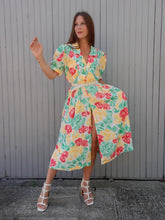 Charger l'image dans la galerie, Robe vintage Amélia - Toute boutonnée sur l'avant. Taille L, 40, 42. Thérèse Baumaire. Made in France