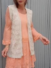 Charger l'image dans la galerie, Cardigan vintage Adélaïde - Taille M, 38, 40. Karting. Made in France