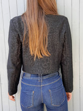 Charger l'image dans la galerie, Blazer vintage Julia - Black. Taille S, 36, 38. Ficelle. Made in France.