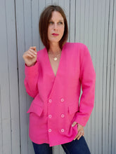Charger l'image dans la galerie, Blazer vintage Vivienne - Double boutonnage. A carreaux. Taille L ou 40, 42. Made in France.