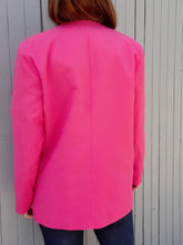 Charger l'image dans la galerie, Blazer vintage Vivienne - Double boutonnage. A carreaux. Taille L ou 40, 42. Made in France.