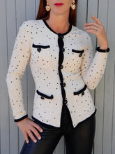 Charger l'image dans la galerie, Cardigan "Seconde" Phœbe - Perles fantaisies. Taille XS, 34, 36. Made in Italy