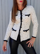 Charger l'image dans la galerie, Cardigan "Seconde" Phœbe - Perles fantaisies. Taille XS, 34, 36. Made in Italy