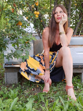 Charger l'image dans la galerie, Jupe vintage Léa - Plissée fleurie. Taille M, 38, 40. Hammer.