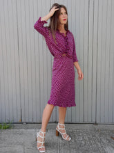 Charger l'image dans la galerie, Ensemble vintage Charlotte - Chemise et jupe à pois. Taille M, 38, 40. S de Style.