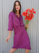 Charger l'image dans la galerie, Ensemble vintage Charlotte - Chemise et jupe à pois. Taille M, 38, 40. S de Style.