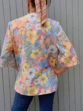 Charger l'image dans la galerie, Blazer vintage Ambroise - Fleuri. Taille XL, 42, 44. Karting. Made in France.