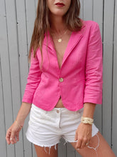 Charger l'image dans la galerie, Blazer vintage Elise - Coton rose. Taille XS, 34, 36. Mirko