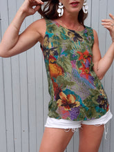 Charger l'image dans la galerie, Haut vintage Cassie - Débardeur jungle. Taille M, 38, 40