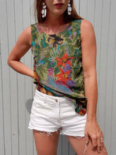 Charger l'image dans la galerie, Haut vintage Cassie - Débardeur jungle. Taille M, 38, 40