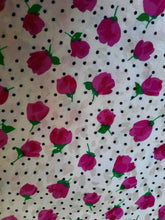 Charger l'image dans la galerie, Haut vintage Steph - Soie fleurie irisé. Taille S, 36, 38. Franck & Fils. Made in France.