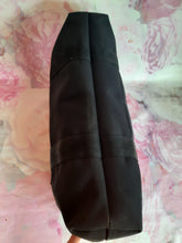 Charger l'image dans la galerie, Porte document Aude - Toile noire et cuir brun. Lancel.