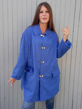 Charger l'image dans la galerie, Coupe vent vintage Luna - Bleu roi. Taille XXL, 44, 46. Dispari by Incom