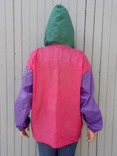 Charger l'image dans la galerie, Coupe-vent vintage Odile - Imperméable color-block. Taille L, 40, 42.
