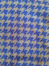 Charger l'image dans la galerie, Robe plissée vintage Luce - Imprimé pied-de-poule gris et violet. Taille M, 38, 40. Devernois Paris. Made in France