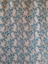 Charger l'image dans la galerie, Robe vintage Isabelle - Tissu texturé imprimé feuillage. Taille L, 40, 42. Trévira 2000.