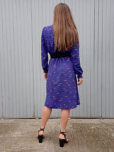 Charger l'image dans la galerie, Robe vintage Léa - Col et manches à volants. Taille M, 38, 40. Devernois Paris. Made in France