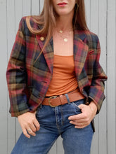 Charger l'image dans la galerie, Blazer vintage Joséphine - Carreaux boyish. Taille L, 40, 42. Carole Richard. Made in France.