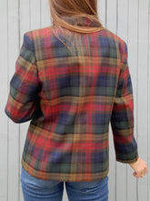 Charger l'image dans la galerie, Blazer vintage Joséphine - Carreaux boyish. Taille L, 40, 42. Carole Richard. Made in France.
