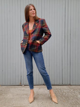 Charger l'image dans la galerie, Blazer vintage Joséphine - Carreaux boyish. Taille L, 40, 42. Carole Richard. Made in France.