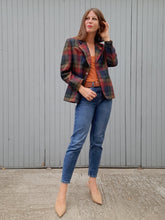 Charger l'image dans la galerie, Blazer vintage Joséphine - Carreaux boyish. Taille L, 40, 42. Carole Richard. Made in France.