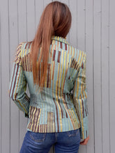 Charger l'image dans la galerie, Blazer "Seconde" Élise - Bleu à imprimé. Taille S, 36, 38. Bazar. Christian Lacroix.