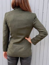 Charger l'image dans la galerie, Veste vintage Nadège - Laine & cachemire vert. Taille S, 36, 38. Cyrillus.