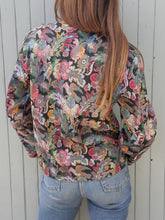 Charger l'image dans la galerie, Veste vintage Lucile - En Jacquard fleuri. Taille L, 40, 42. Nathalie Andersen. Made in France