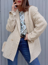 Charger l'image dans la galerie, Blazer vintage Amélie - A carreaux. Boyfriend. Taille XXL, 44, 46. Cacharel. Made in France