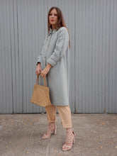 Charger l'image dans la galerie, Trench vintage Véra - Bleu ciel évasé. Taille L, 40, 42. C&A vintage. Made in West Germany