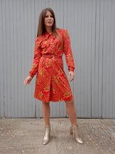 Charger l'image dans la galerie, Robe vintage Sylvie - Col Lavallière et imprimé foulard. Taille S, 36, 38. Nathalie Andersen. Made in France