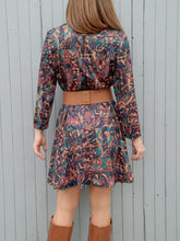 Charger l'image dans la galerie, Robe vintage Marie - Taille basse. Imprimé géométrique. Taille M, 38, 40. Marcelle Griffon.