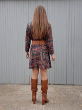 Charger l'image dans la galerie, Robe vintage Marie - Taille basse. Imprimé géométrique. Taille M, 38, 40. Marcelle Griffon.