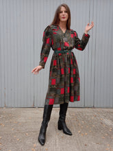 Charger l'image dans la galerie, Robe vintage Josiane - Plissée à double boutonnage. Taille L, 40, 42.
