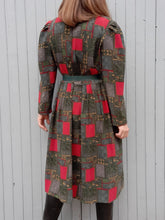 Charger l'image dans la galerie, Robe vintage Josiane - Plissée à double boutonnage. Taille L, 40, 42.