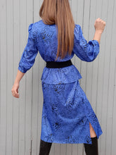 Charger l'image dans la galerie, Robe vintage Charlotte - A basque. Taille M, 38, 40. Made in Tunisie