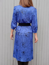 Charger l'image dans la galerie, Robe vintage Charlotte - A basque. Taille M, 38, 40. Made in Tunisie