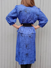 Charger l'image dans la galerie, Robe vintage Charlotte - A basque. Taille M, 38, 40. Made in Tunisie