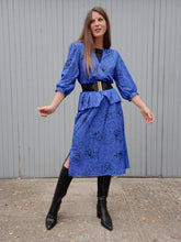 Charger l'image dans la galerie, Robe vintage Charlotte - A basque. Taille M, 38, 40. Made in Tunisie