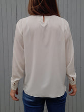 Charger l'image dans la galerie, Blouse vintage Chantal - Broderie fantaisie. Taille M, 38, 40. Franck Fils Paris. Made in France.