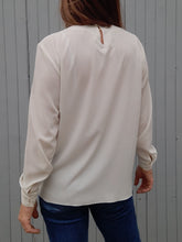 Charger l'image dans la galerie, Blouse vintage Chantal - Broderie fantaisie. Taille M, 38, 40. Franck Fils Paris. Made in France.