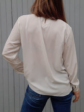 Charger l'image dans la galerie, Blouse vintage Chantal - Broderie fantaisie. Taille M, 38, 40. Franck Fils Paris. Made in France.