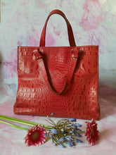 Charger l'image dans la galerie, Sac vintage Éléonore - En cuir souple rouille orangé. Furla.