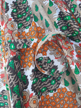 Charger l'image dans la galerie, Parapluie canne vintage Manon - Imprimé floral. Véritable O.N.M Paris. Made in France.