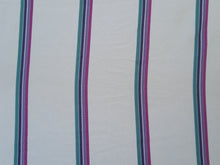 Charger l'image dans la galerie, Parapluie pliant vintage Vivianne - Gris clair à rayures. Pierre Vaux. Made in France.